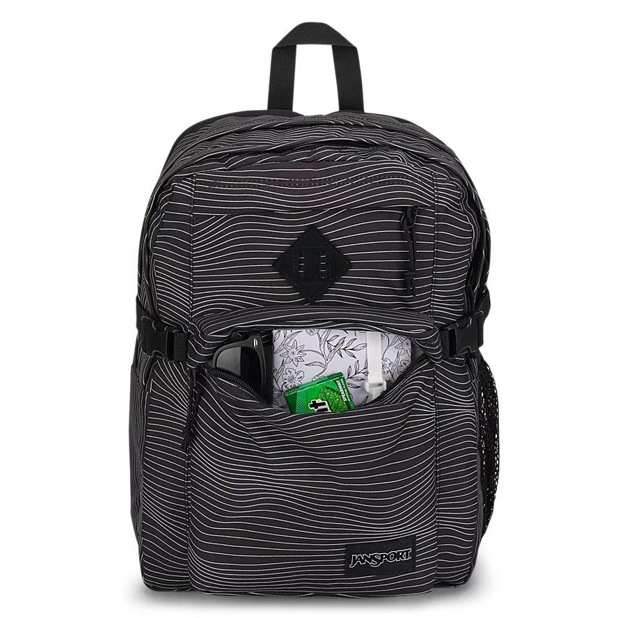 Sac à Dos Scolaire JanSport Main Campus Noir | XUC-74862580